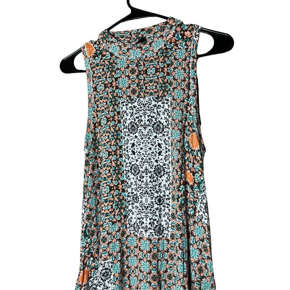Anthropologie Maeve BOHO Floral Mixed Print Sleeveless Dress Size Small - Picture 2 of 9